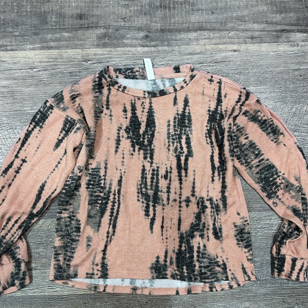 Kids Artistic Long Sleeve Tie-Dye Top
